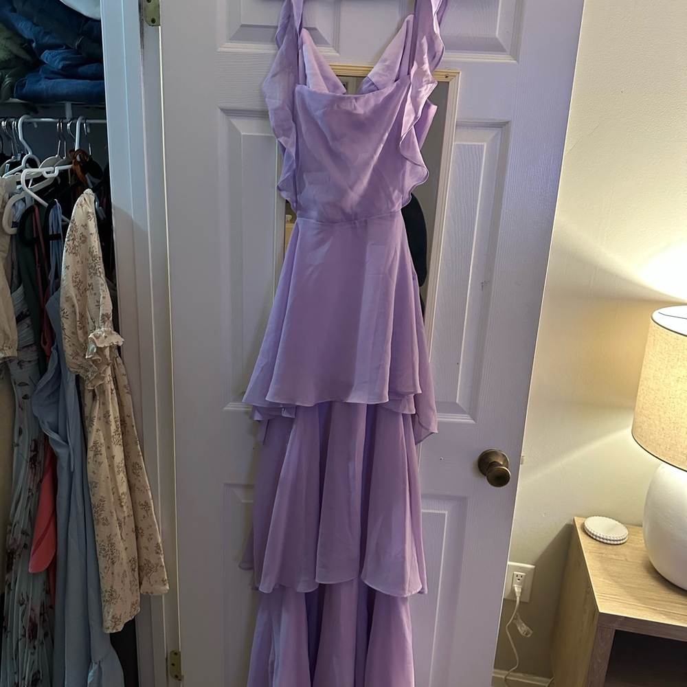 Lulu's Lavender Layered Maxi Dress